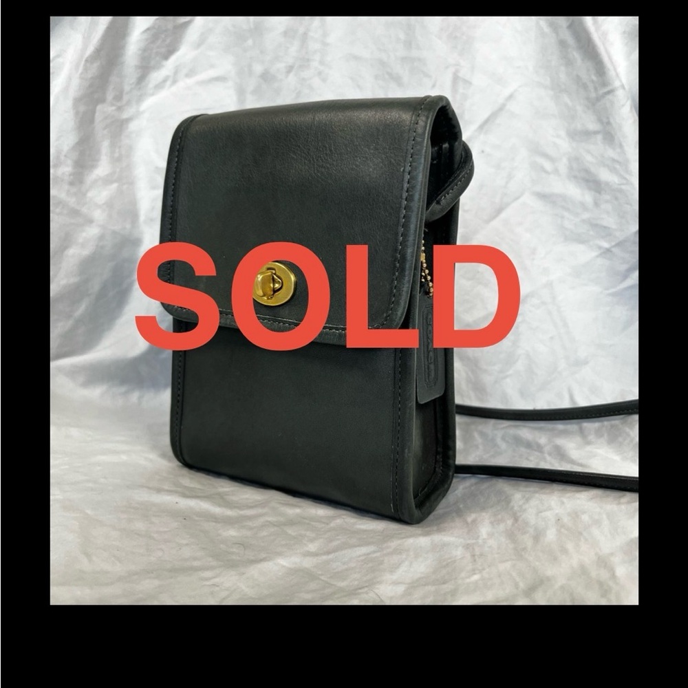 VNTG Coach Scooter Bag - Dark Forest Green Glove Tanned Leather